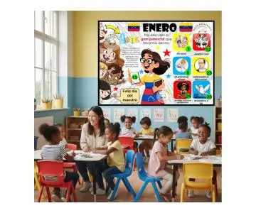 Cartelera de Efemérides de Enero 2026 (Venezuela)