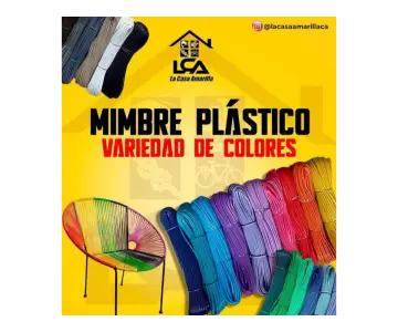 Rollo De Mimbre Plástico- Tipo Tubito Redondo Pvc Para Tejer