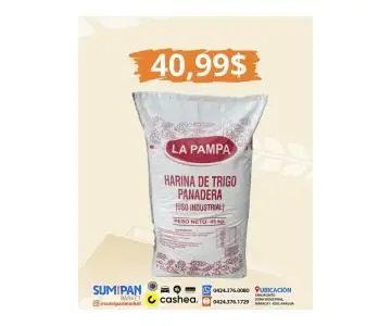 Harina La Pampa x Saco - ¡Tu Ingrediente Estrella para Todo!